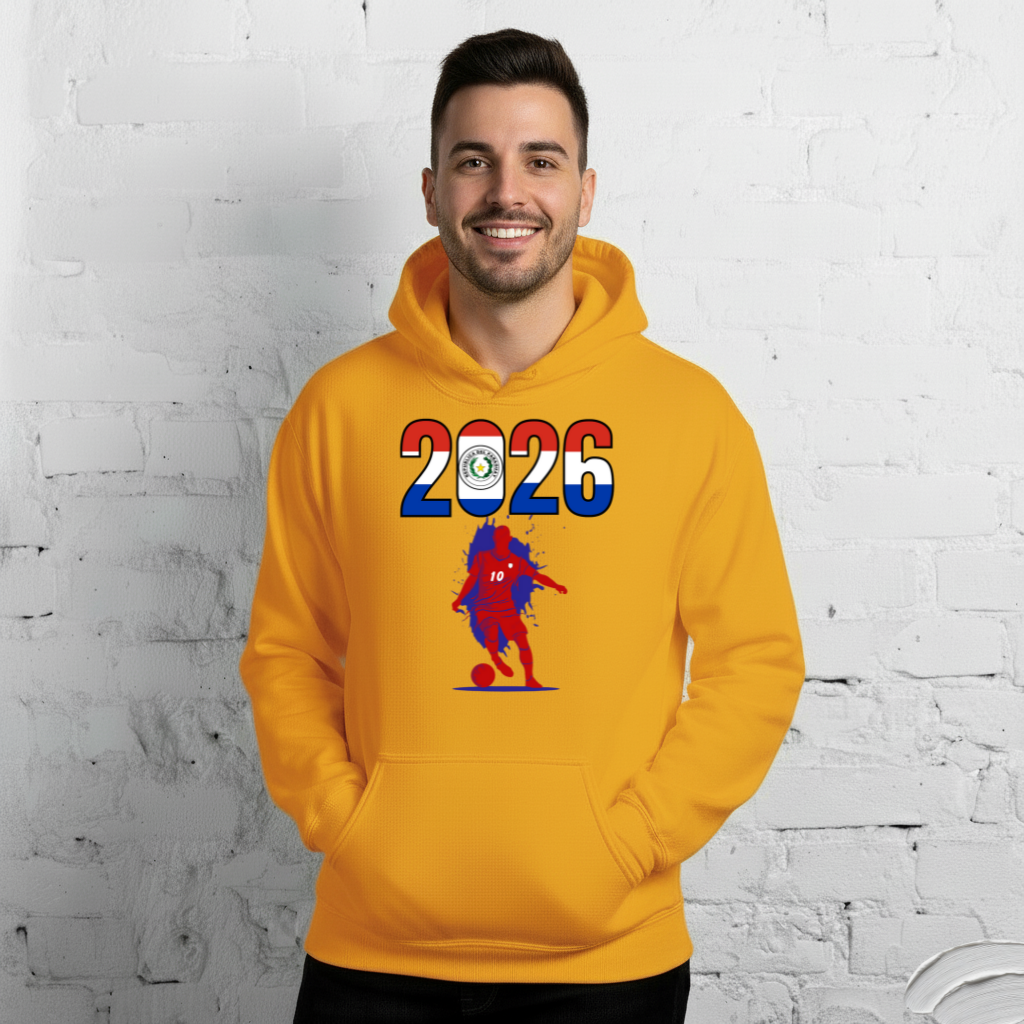 Paraguay World Cup 2026 Fitted Hoodie | Slick_Move_RD