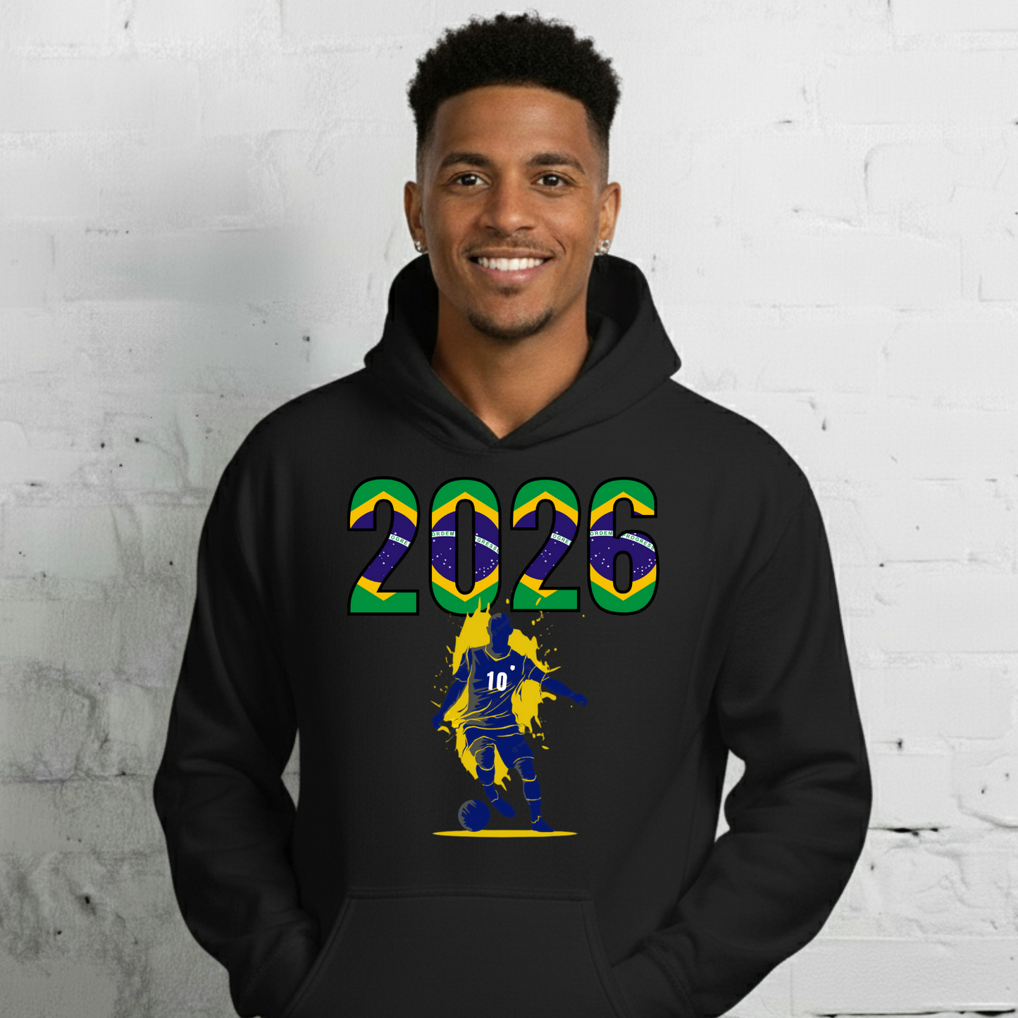 Brazil World Cup 2026 Fitted Hoodie | Slick_Move_BL