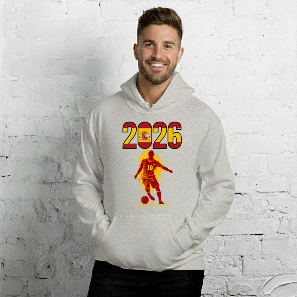 Spain World Cup 2026 Fitted Hoodie | Slick_Move_RD