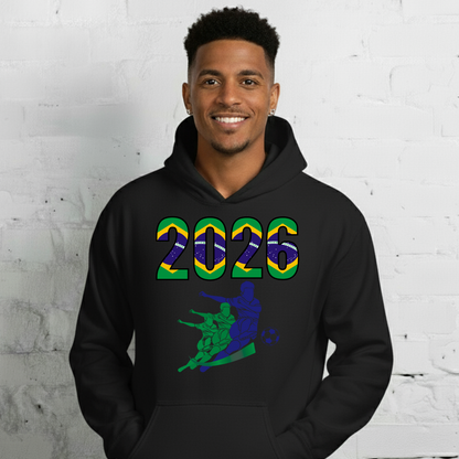 Brazil World Cup 2026 Fitted Hoodie | Rising_Jist_BL