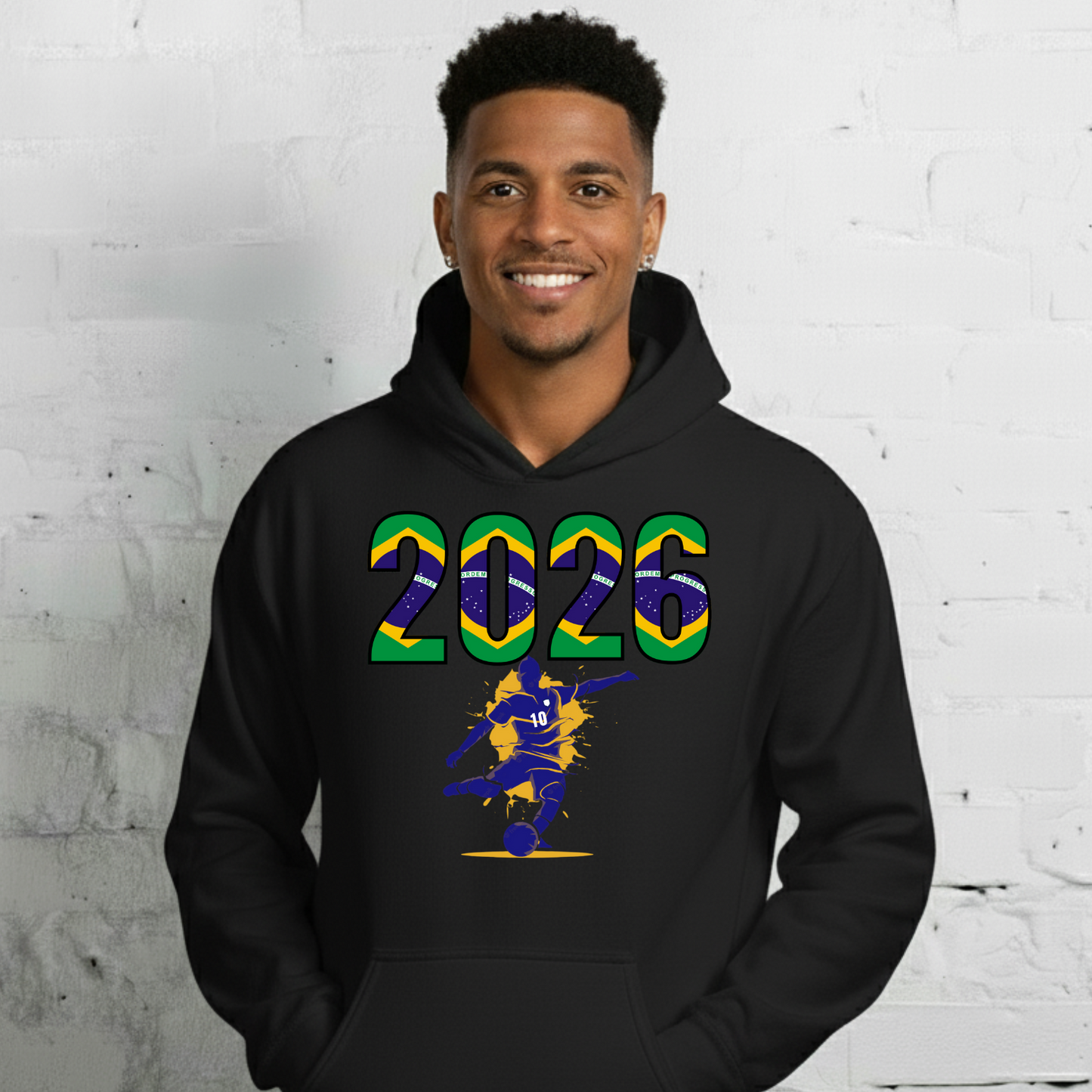 Brazil World Cup 2026 Fitted Hoodie | Let's_Play_BL
