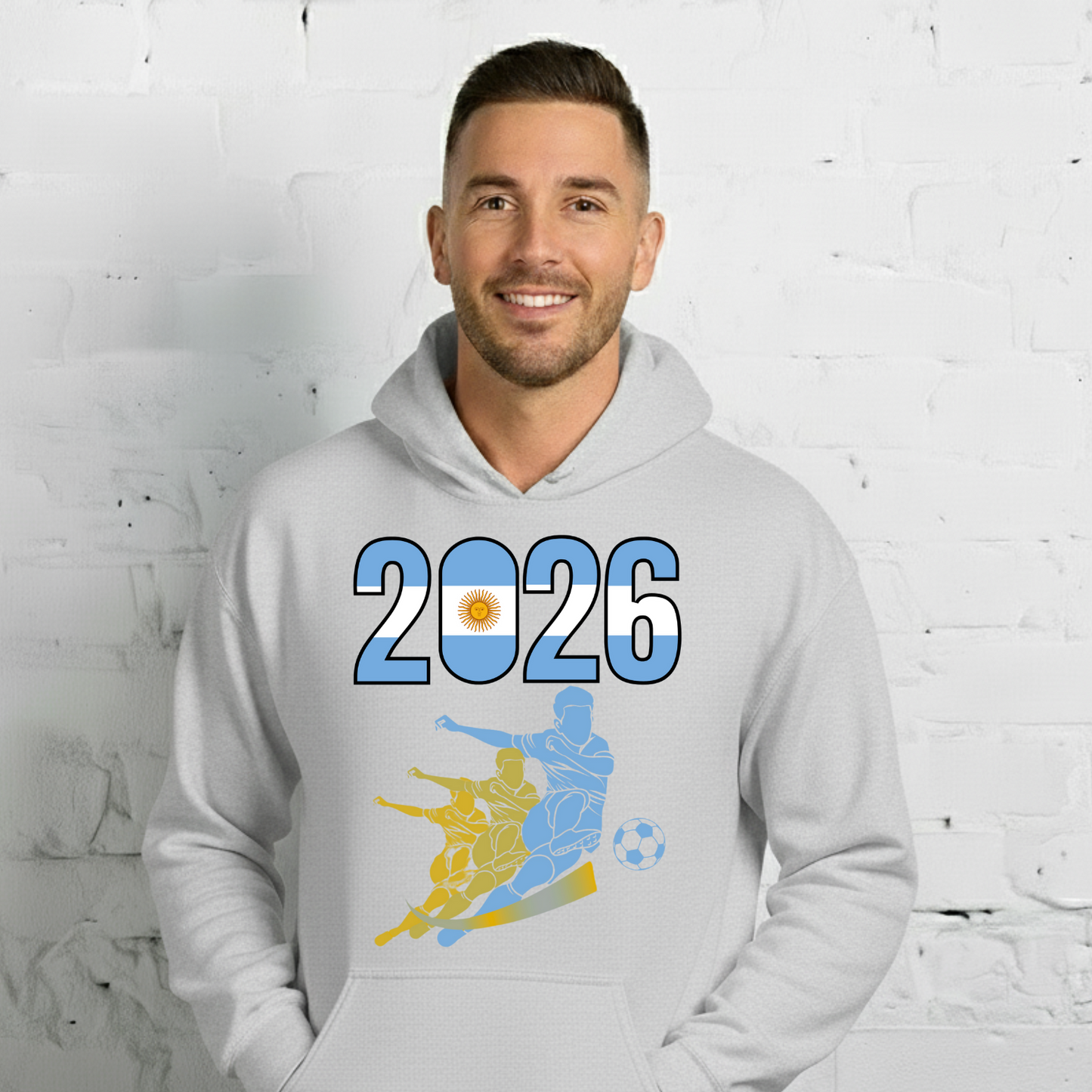 Argentina World Cup 2026 Fitted Hoodie | Rising_Jist