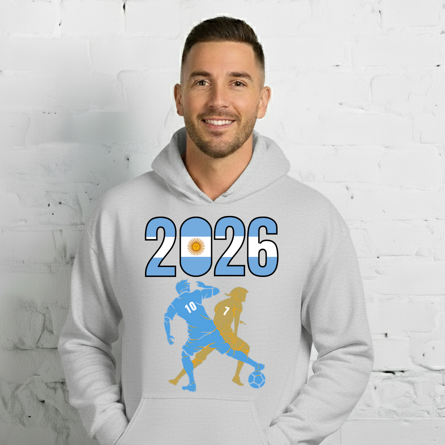 Argentina World Cup 2026 Fitted Hoodie | Smart_Tackle