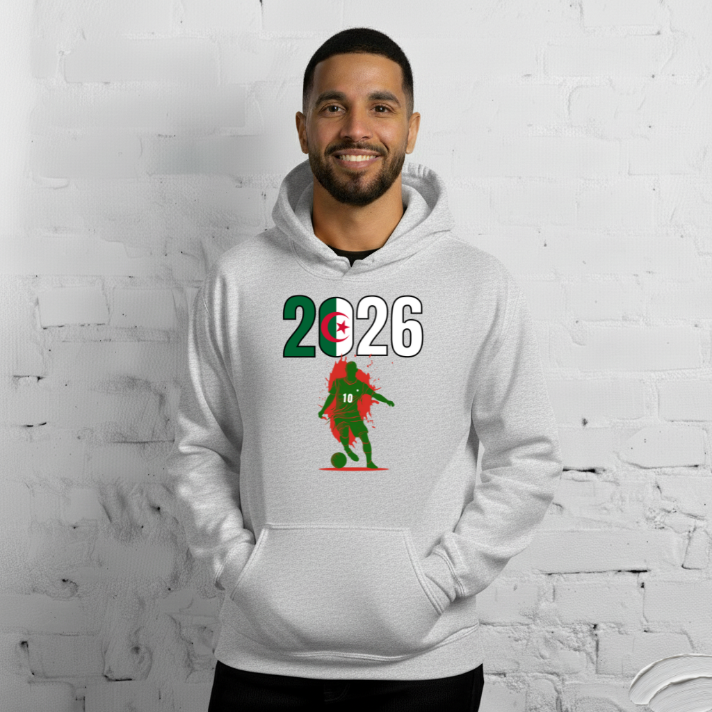 Algeria World Cup 2026 Fitted Hoodie | Slick_Move_GR