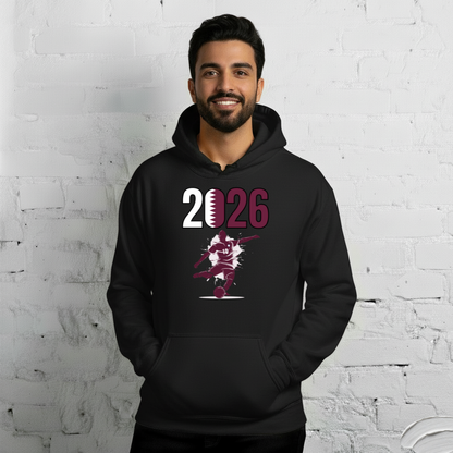 Qatar World Cup 2026 Fitted Hoodie | Let's Play