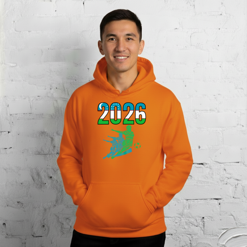 Uzbekistan World Cup 2026 Fitted Hoodie | Rising Jist