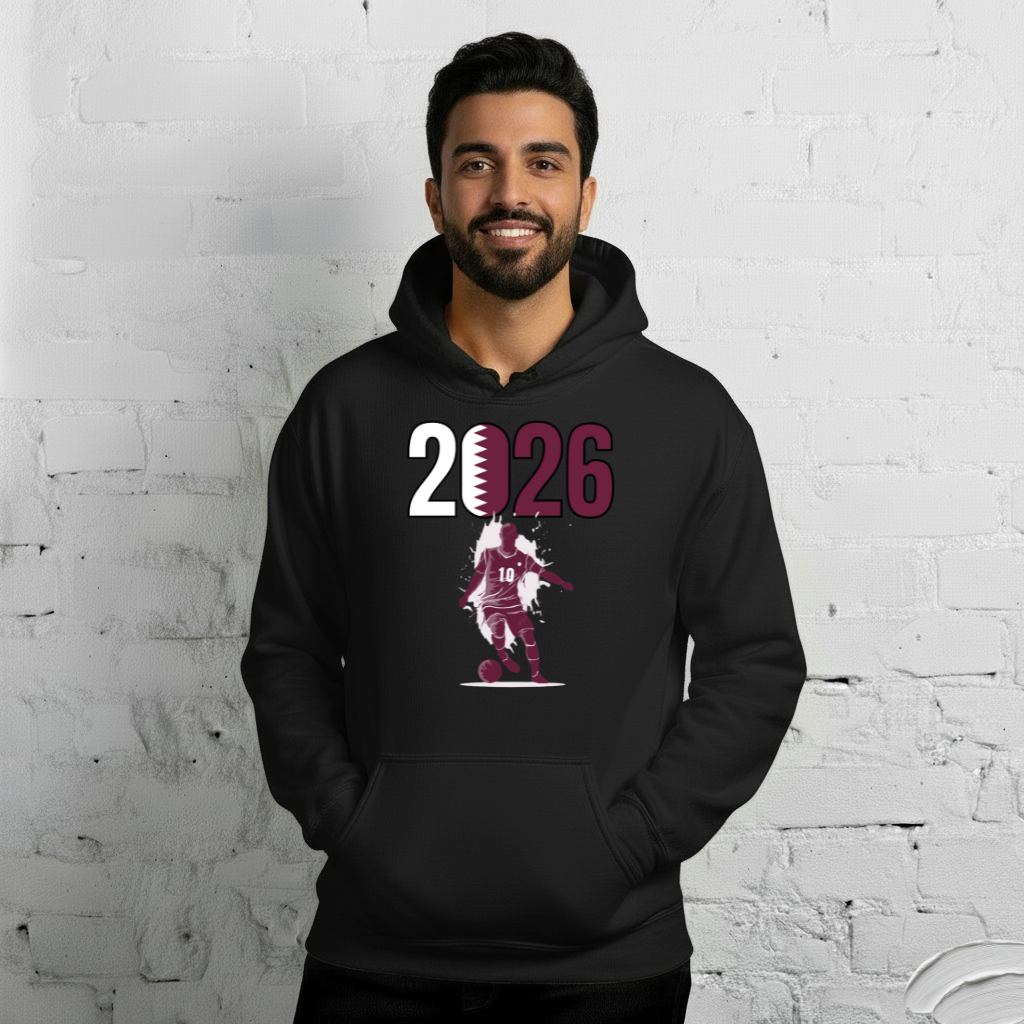 Qatar World Cup 2026 Fitted Hoodie | Slick_Move