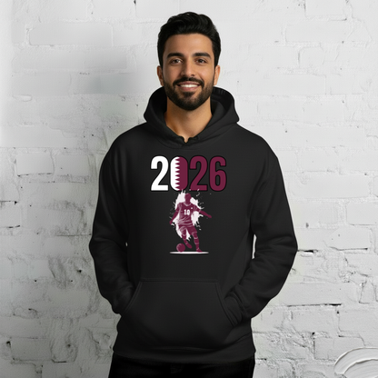 Qatar World Cup 2026 Fitted Hoodie | Slick_Move