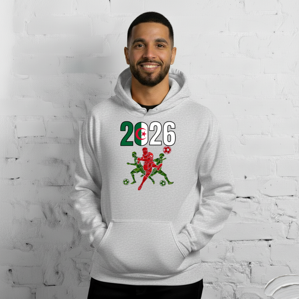 Algeria World Cup 2026 Fitted Hoodie | Sprints_Trio