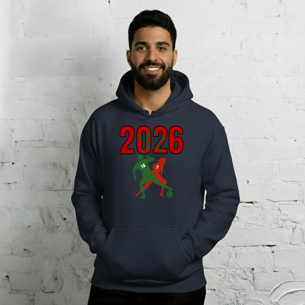 Morocco World Cup 2026 Fitted Hoodie | Smart_Tackle