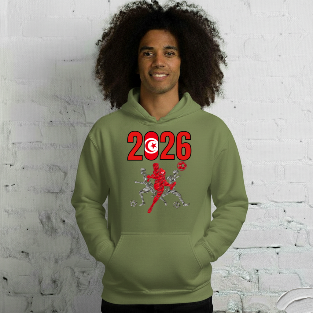 Tunisia World Cup 2026 Fitted Hoodie | Sprints_Trio