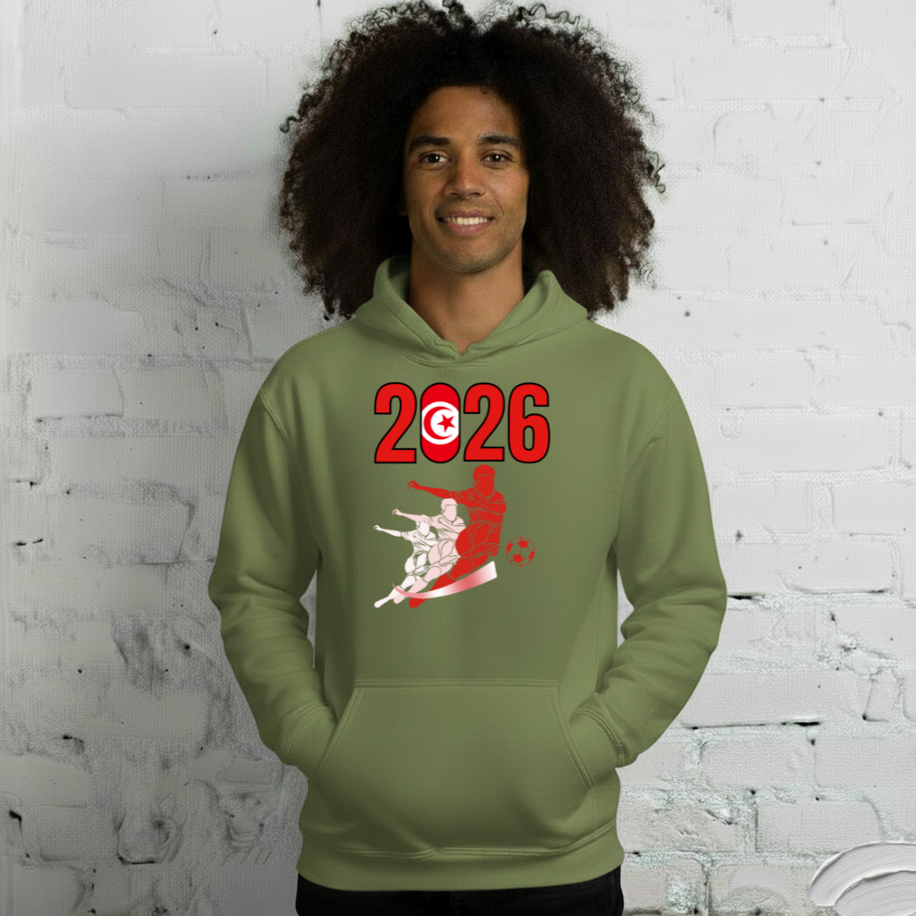 Tunisia World Cup 2026 Fitted Hoodie | Rising_Jist