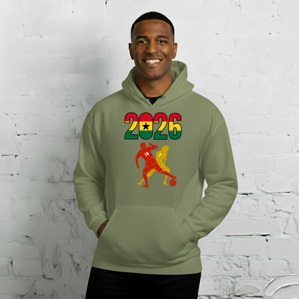 Ghana World Cup 2026 Fitted Hoodie | Smart_Tackle