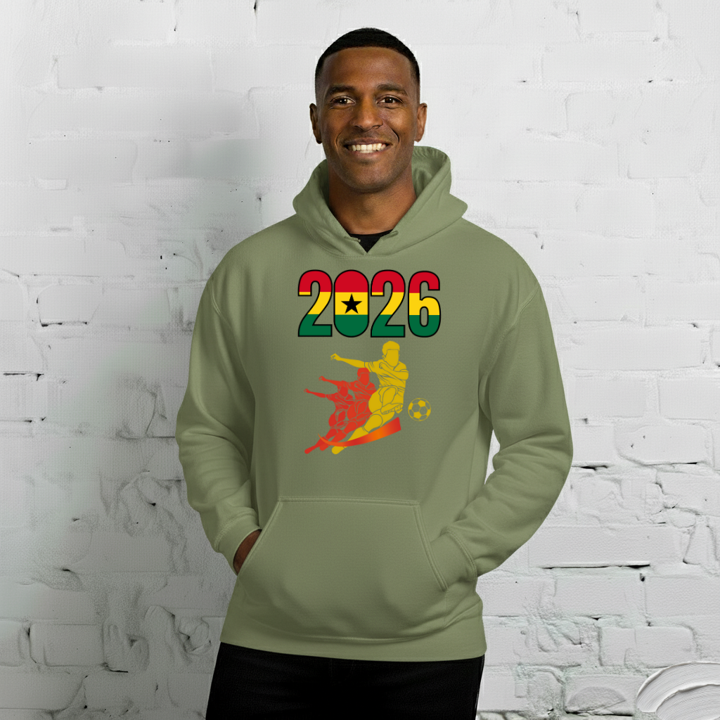 Ghana World Cup 2026 Fitted Hoodie | Rising_Jist