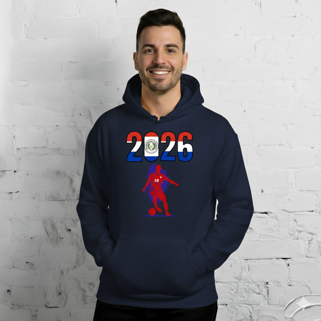 Paraguay World Cup 2026 Fitted Hoodie | Slick_Move_RD