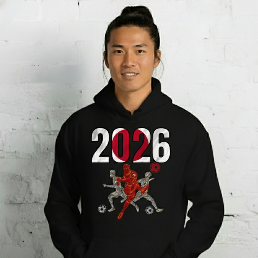 Japan World Cup 2026 Fitted Hoodie | Sprints_Trio