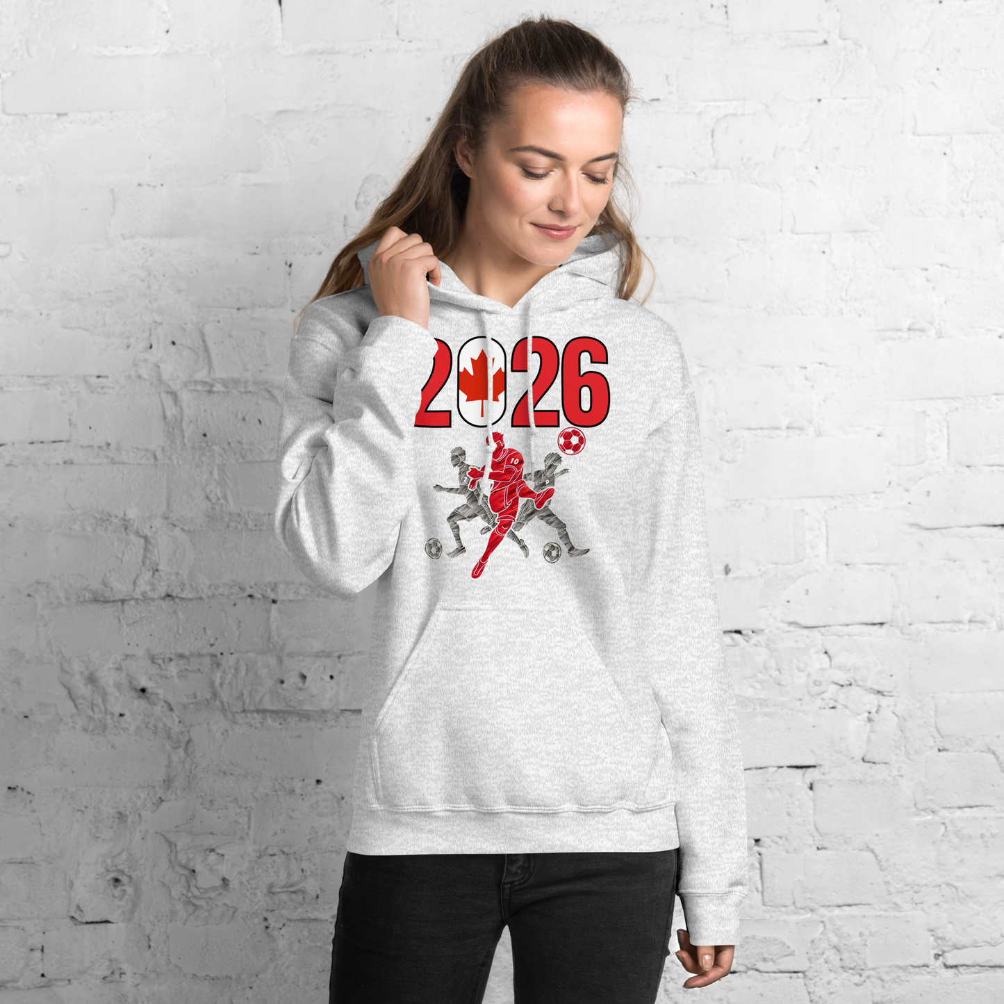 Canada World Cup 2026 Fitted Hoodie | Sprints_Trio