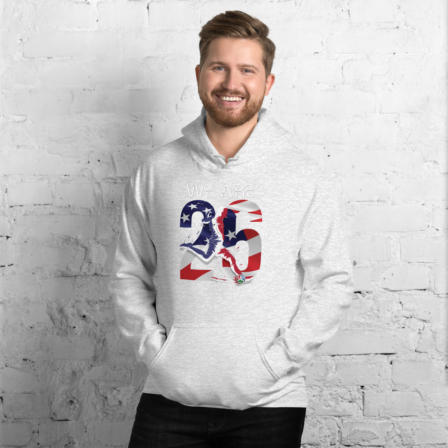 USA World Cup 2026 Fitted Hoodie | We_Are_26