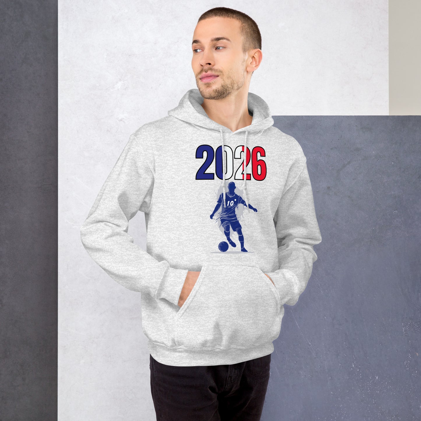 France World Cup 2026 Fitted Hoodie | Slick Move_BL