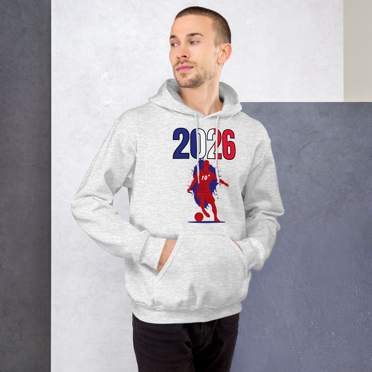 France World Cup 2026 Fitted Hoodie | Slick Move_RD