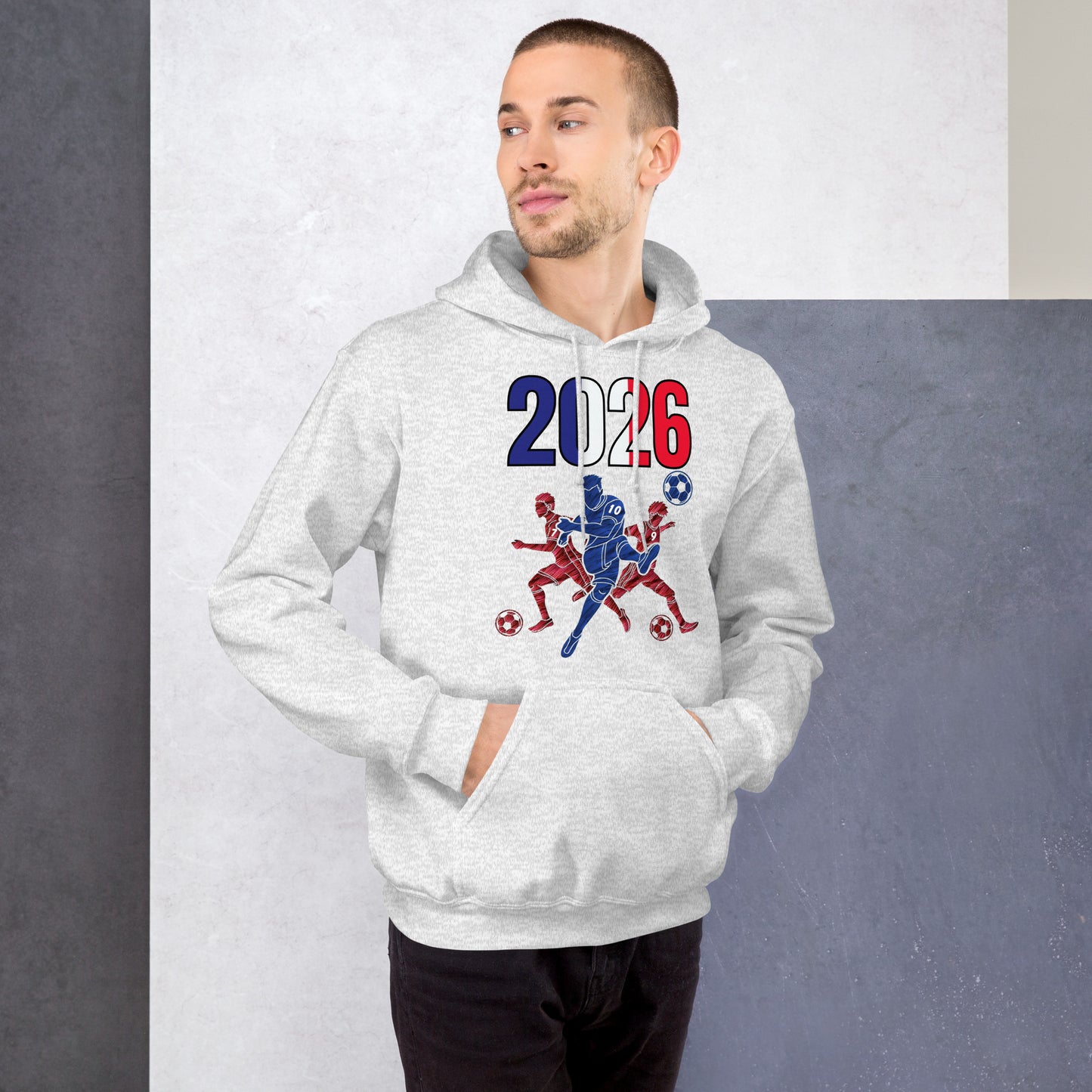 France World Cup 2026 Fitted Hoodie | Sprints_Trio
