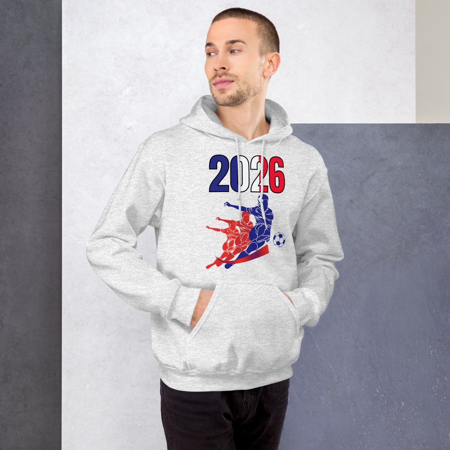 France World Cup 2026 Fitted Hoodie | Rising_Jist