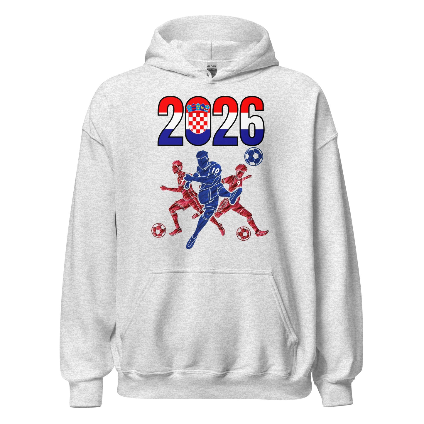 Croatia World Cup 2026 Fitted Hoodie | Sprints_Trio