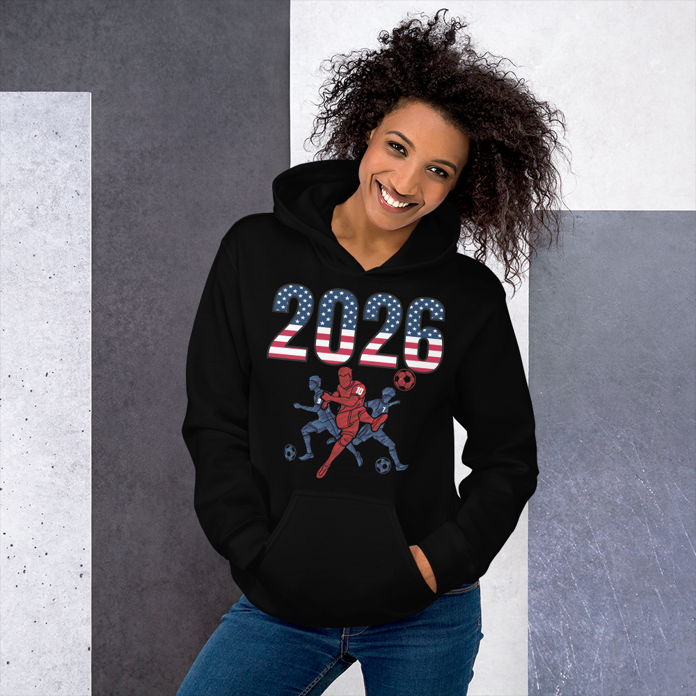USA World Cup 2026 Fitted Hoodie | Sprints_Trio