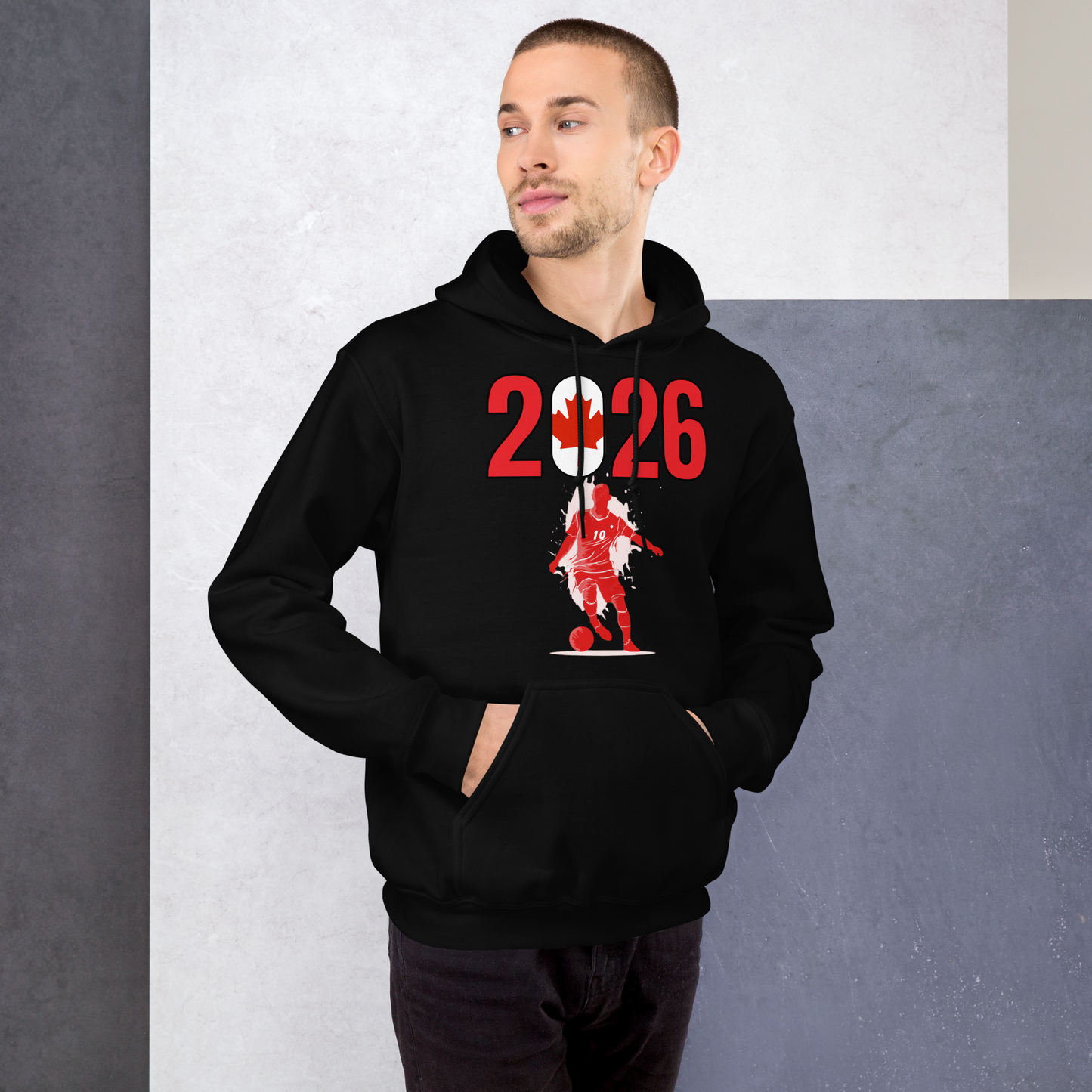 Canada World Cup 2026 Fitted Hoodie | Slick_Move_RD