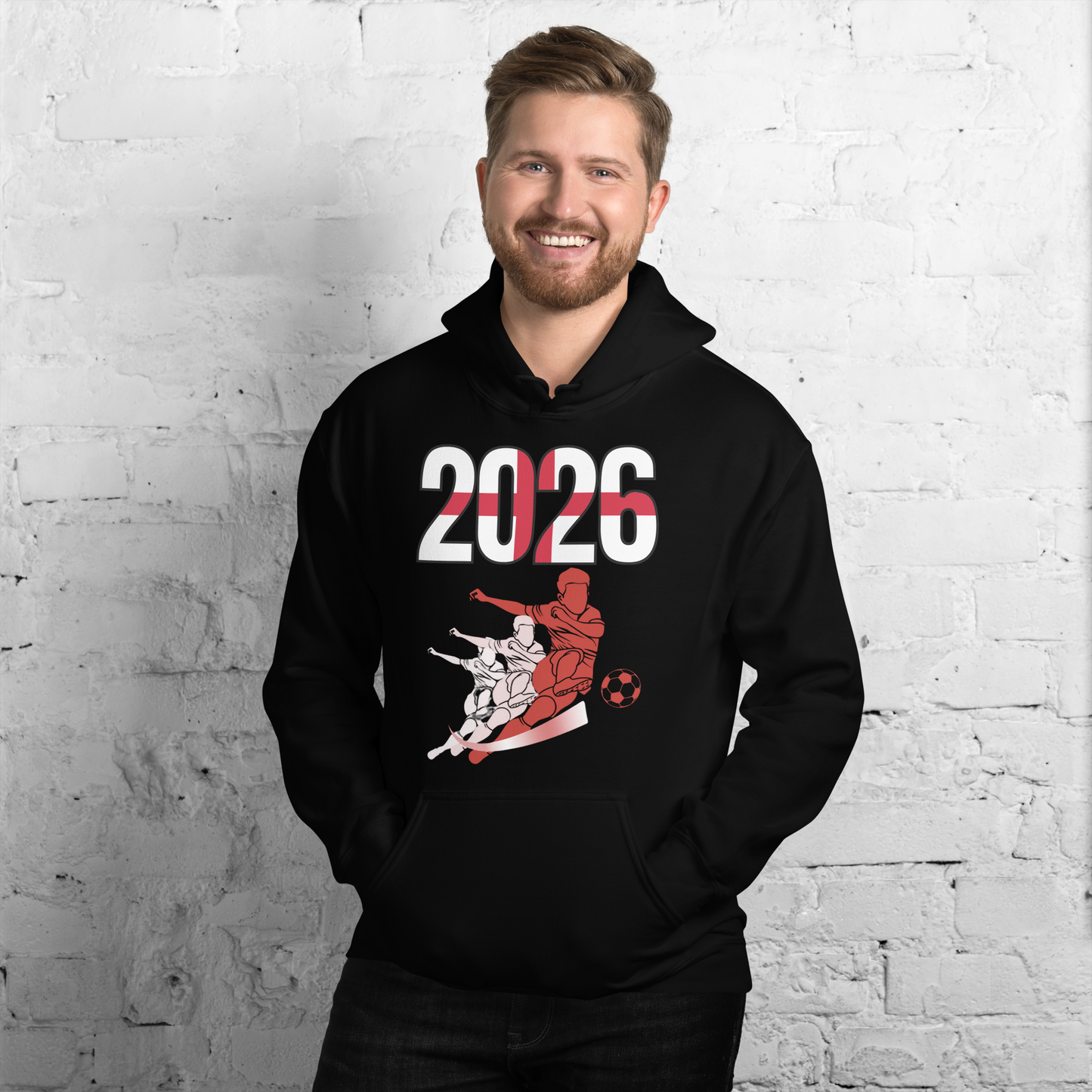 England World Cup 2026 Fitted Hoodie | Rising_Jist