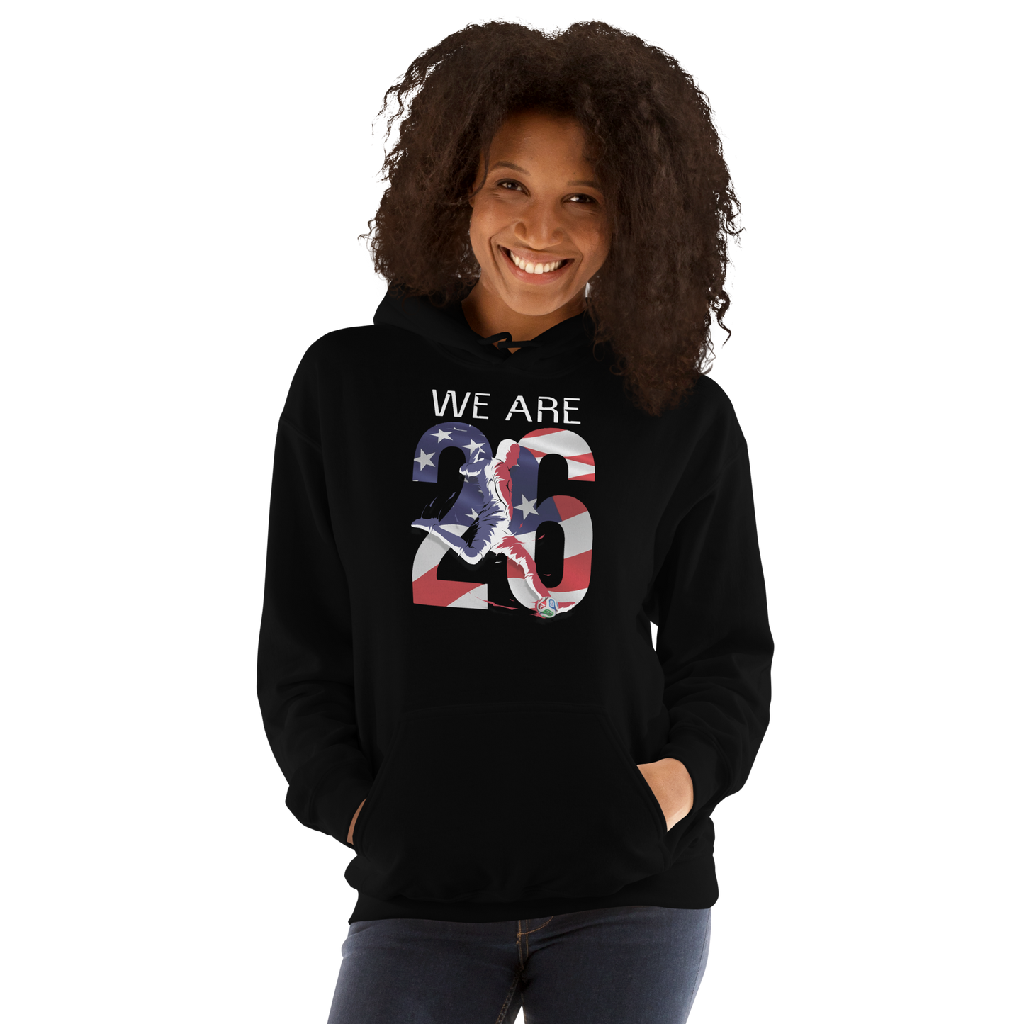 USA World Cup 2026 Fitted Hoodie | We_Are_26