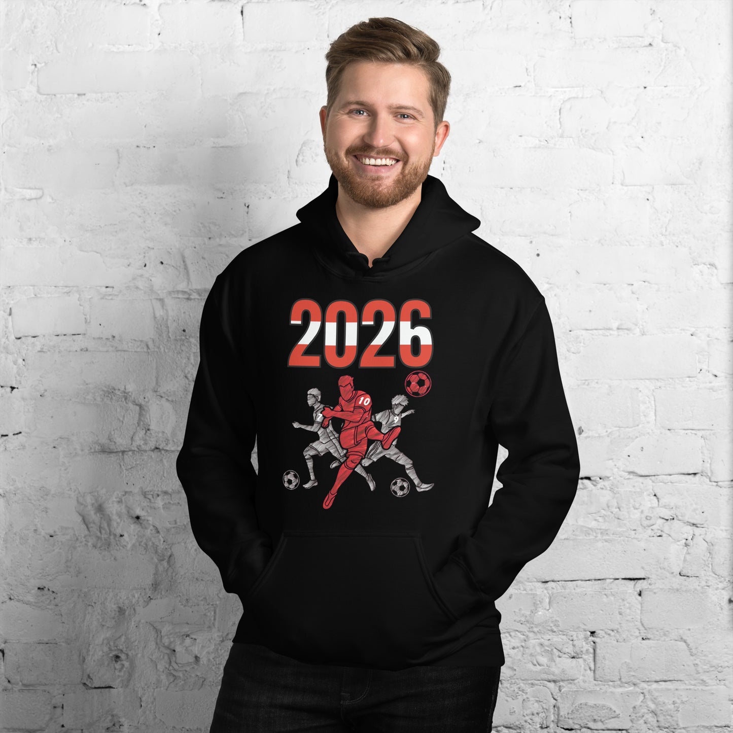 Austria World Cup 2026 Fitted Hoodie | Sprints_Trio