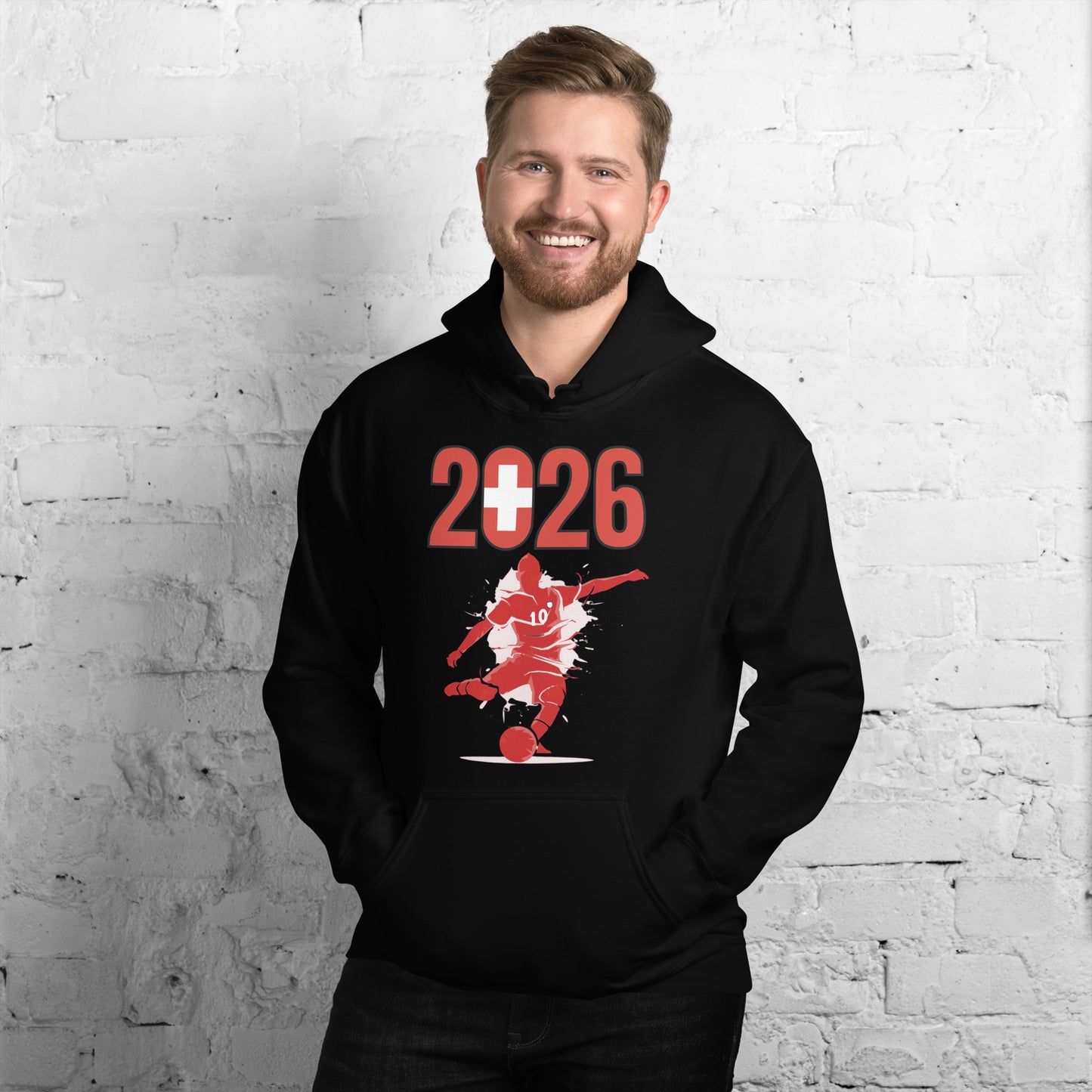 Switzerland World Cup 2026 Fitted Hoodie | Let's Play