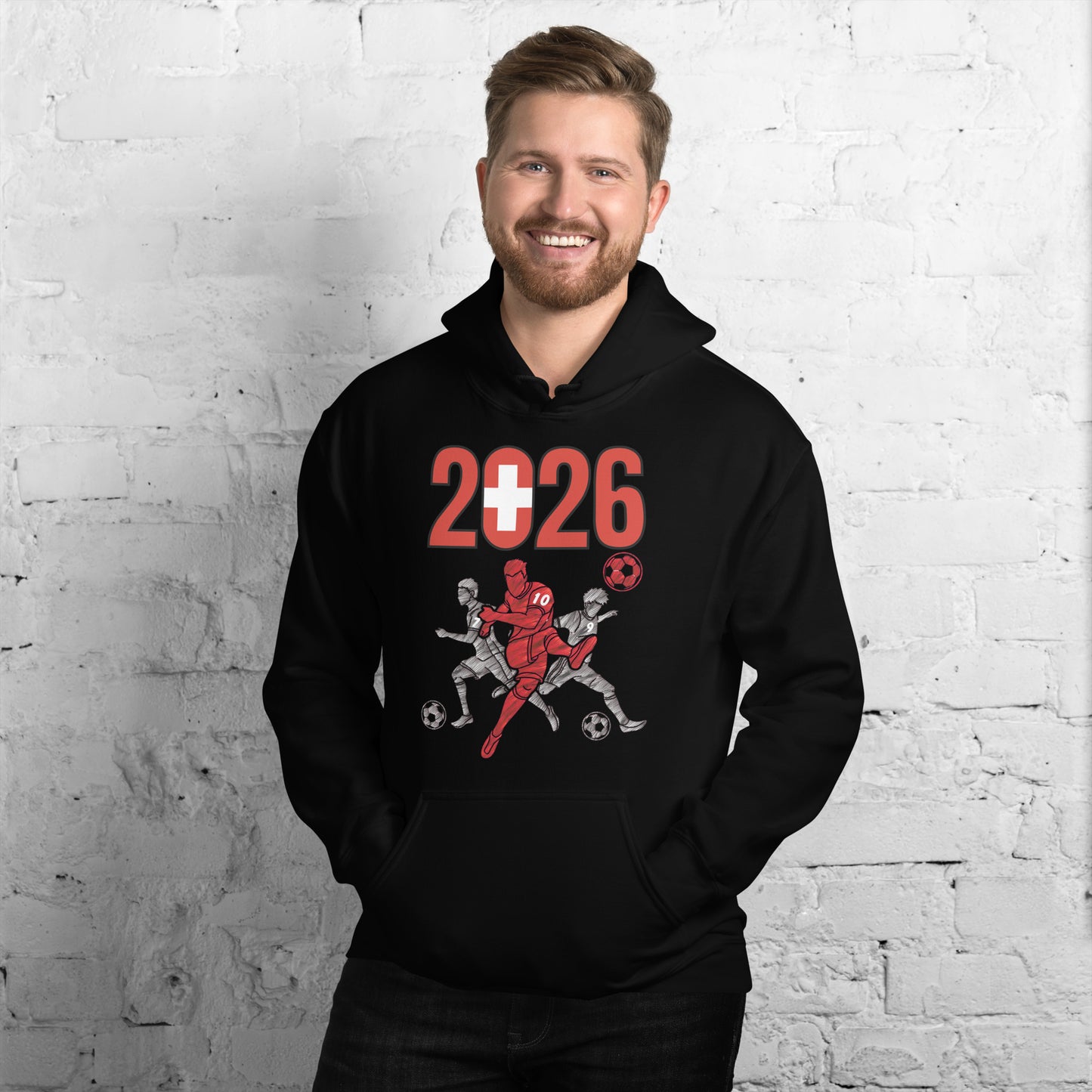 Switzerland World Cup 2026 Fitted Hoodie | Sprints_Trio