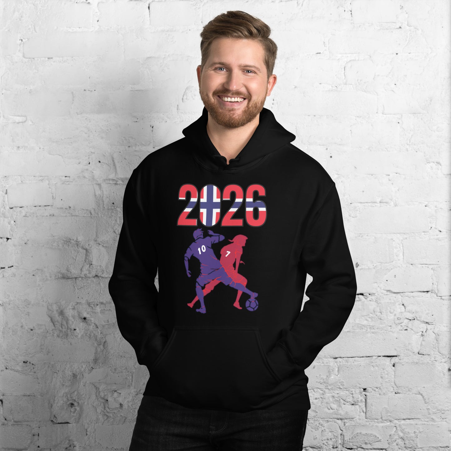 Norway World Cup 2026 Fitted Hoodie | Smart_Tackle