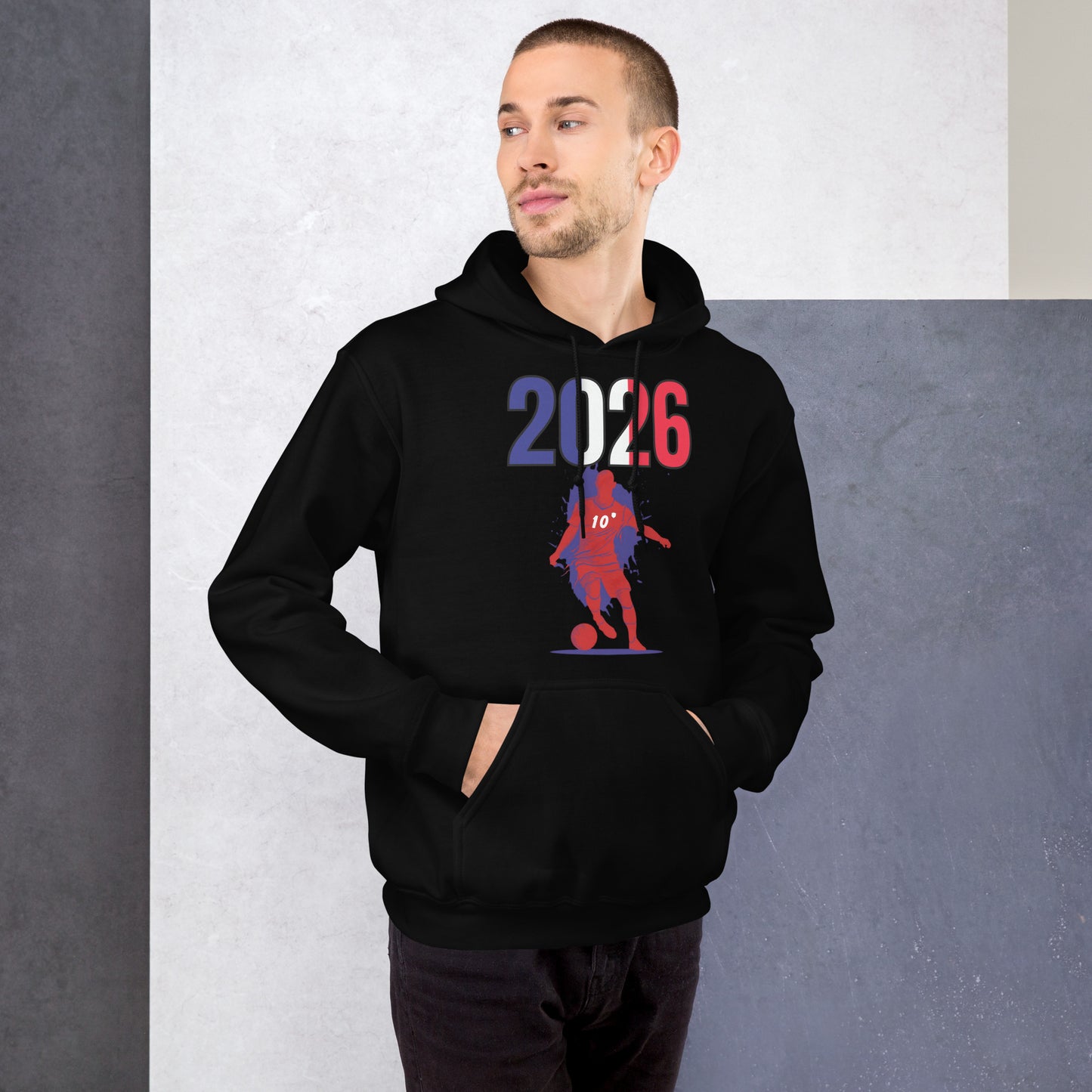 France World Cup 2026 Fitted Hoodie | Slick Move_RD