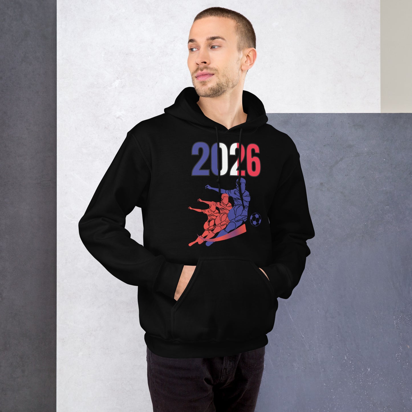 France World Cup 2026 Fitted Hoodie | Rising_Jist