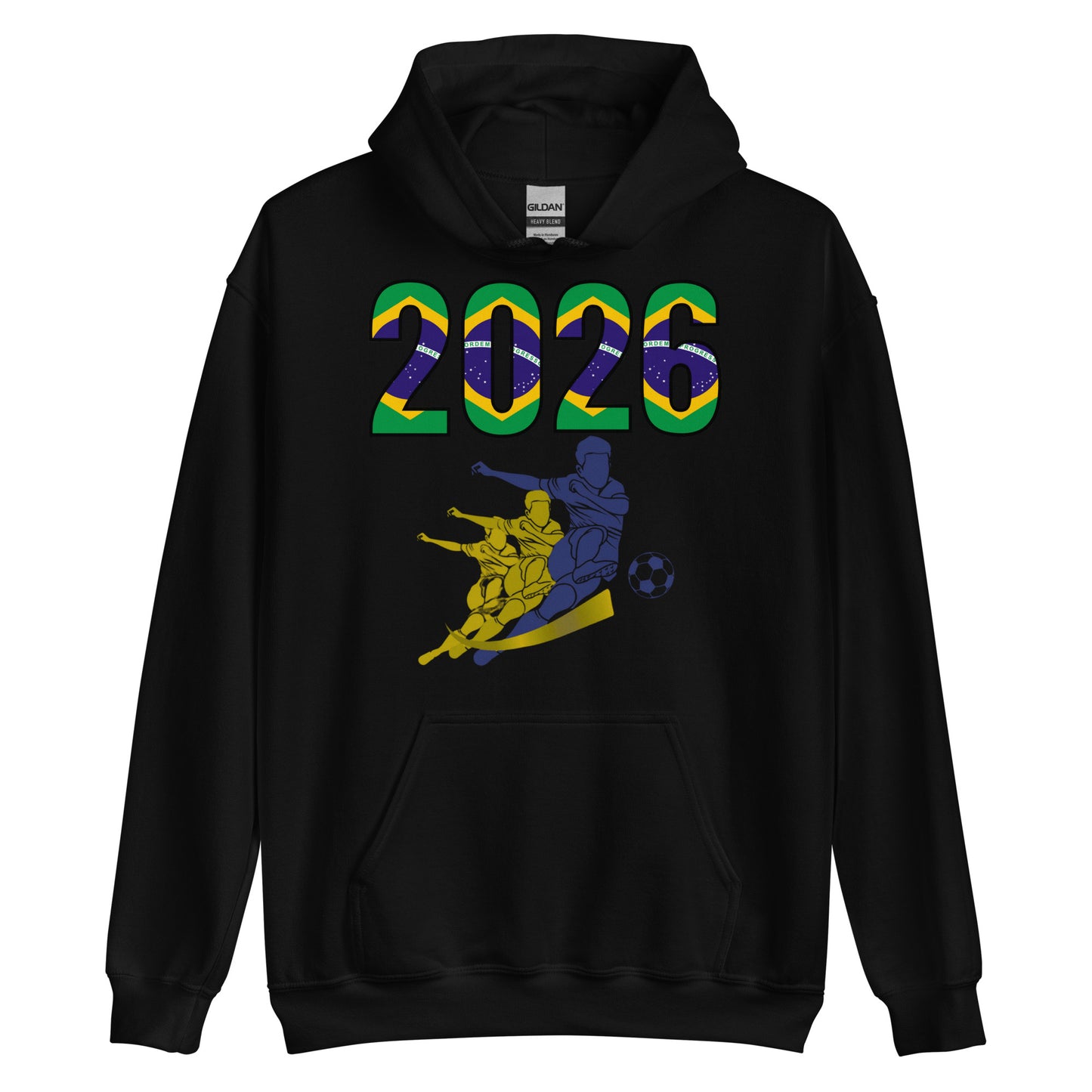 Brazil World Cup 2026 Fitted Hoodie | Rising_Jist_BL