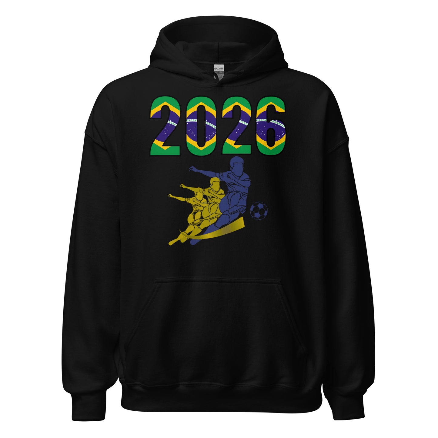 Brazil World Cup 2026 Fitted Hoodie | Rising_Jist_BL