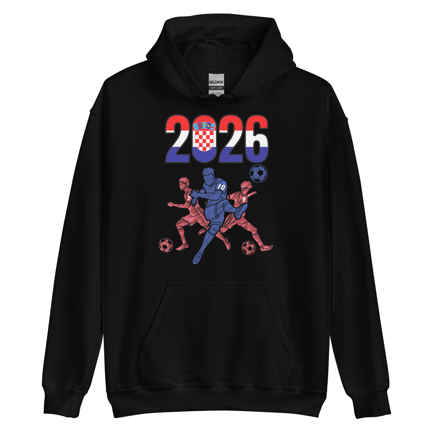 Croatia World Cup 2026 Fitted Hoodie | Sprints_Trio