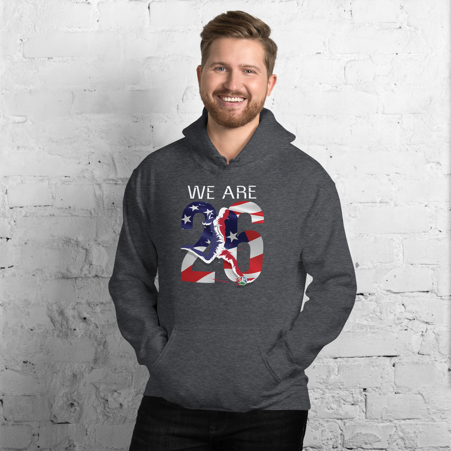 USA World Cup 2026 Fitted Hoodie | We_Are_26