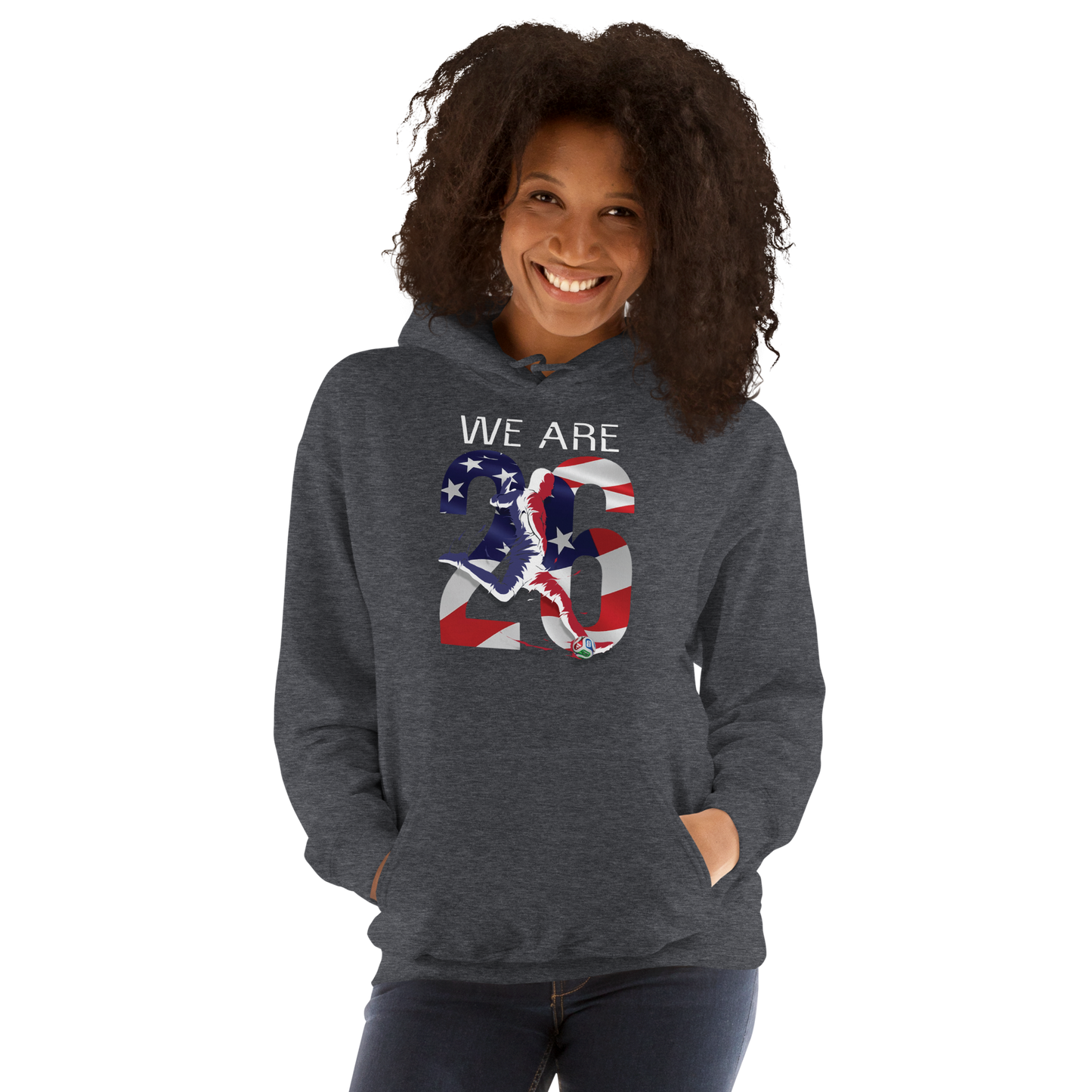 USA World Cup 2026 Fitted Hoodie | We_Are_26