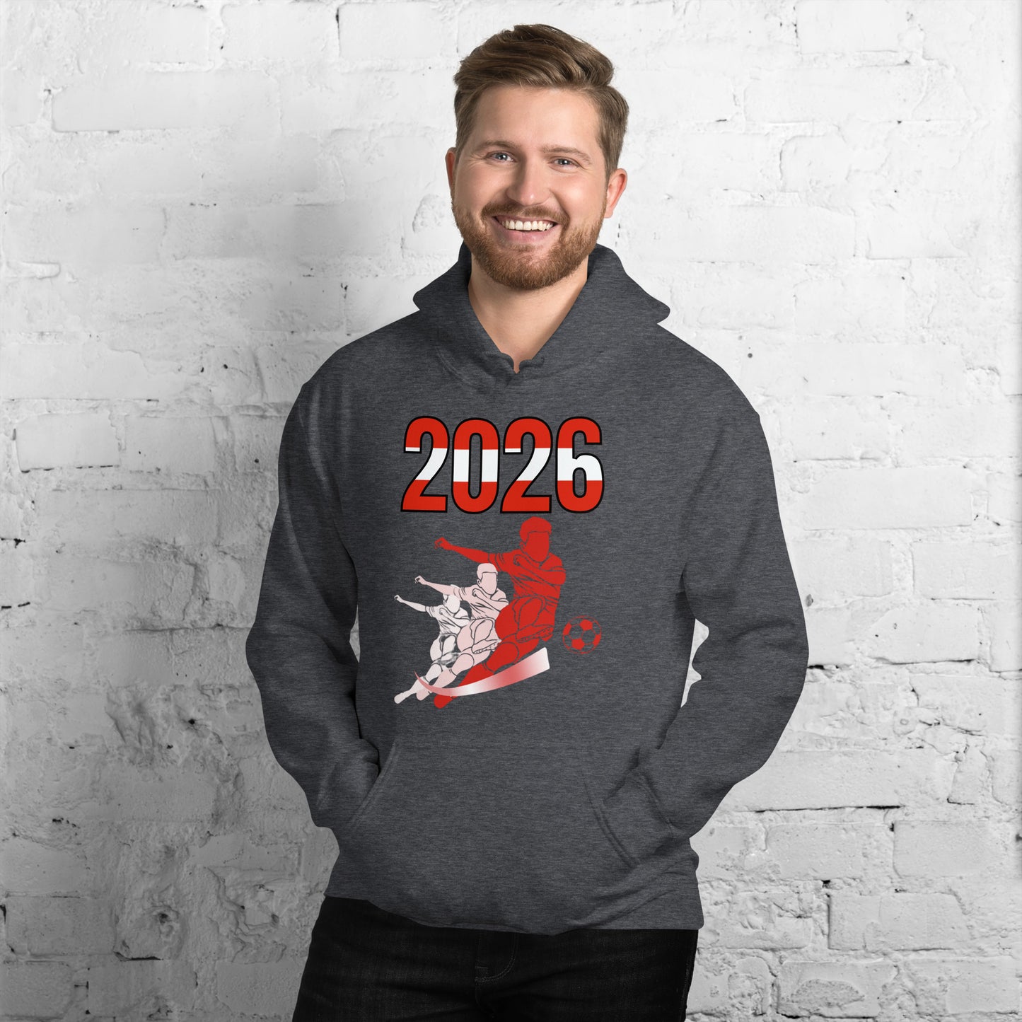 Austria World Cup 2026 Fitted Hoodie | Rising_Jist