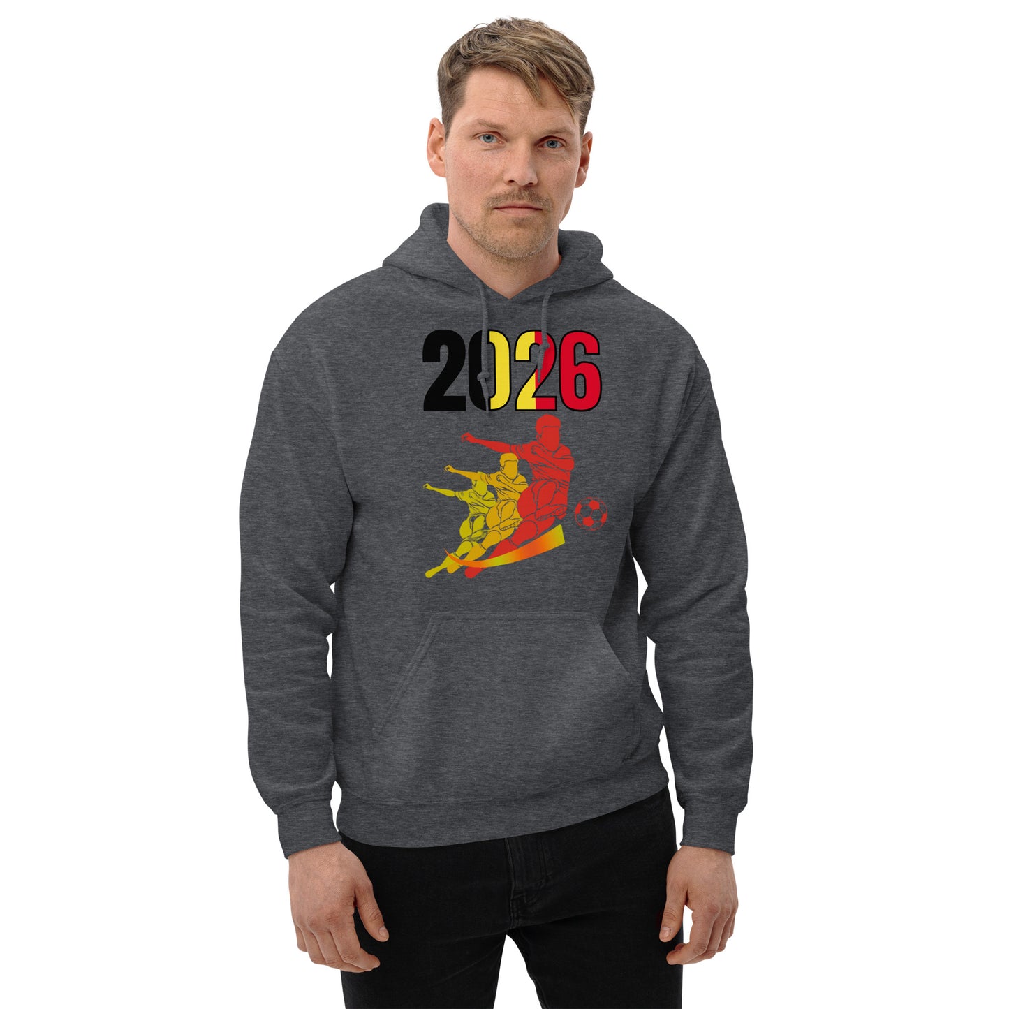 Belgium World Cup 2026 Fitted Hoodie | Rising_Jist