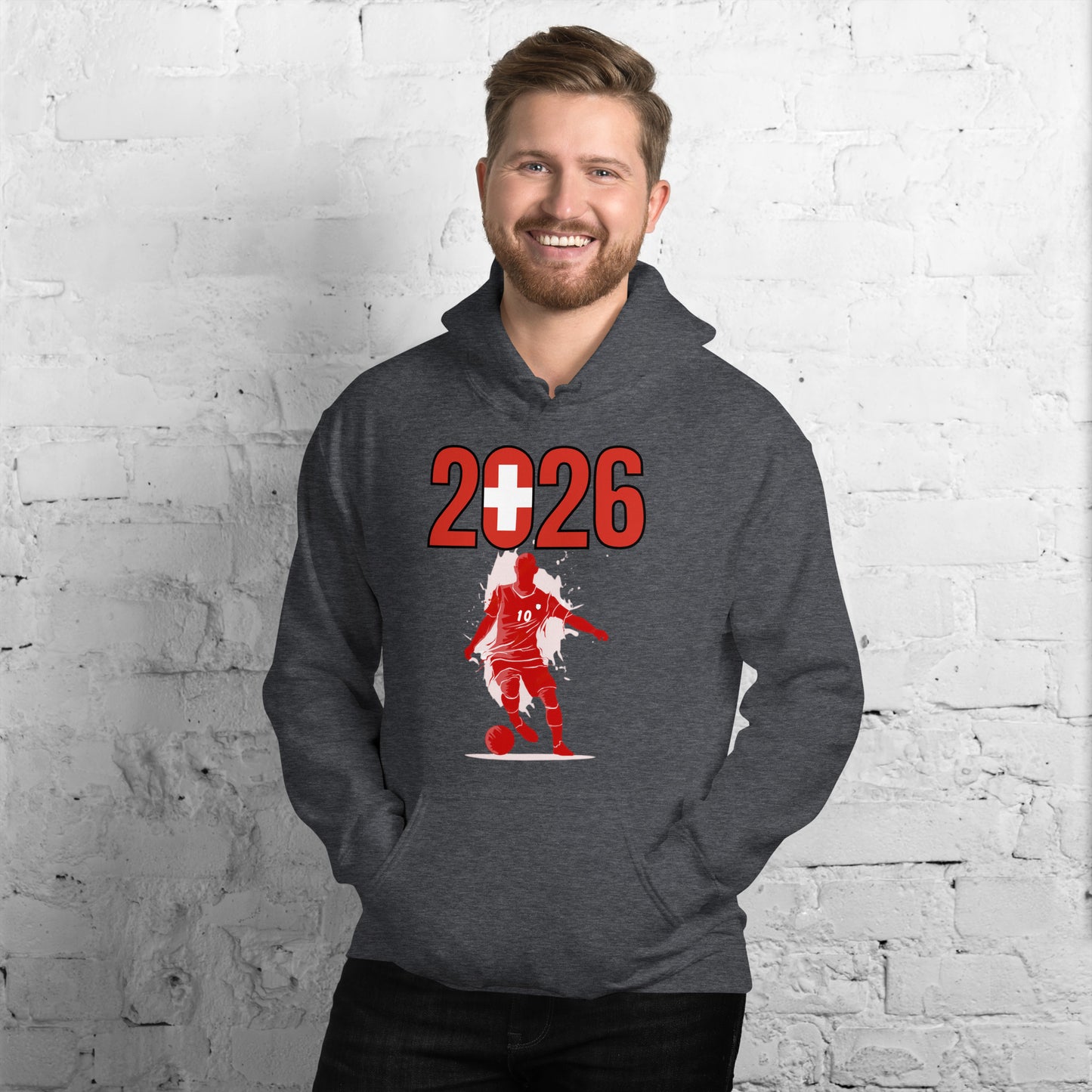 Switzerland World Cup 2026 Fitted Hoodie | Slick_Move_RD