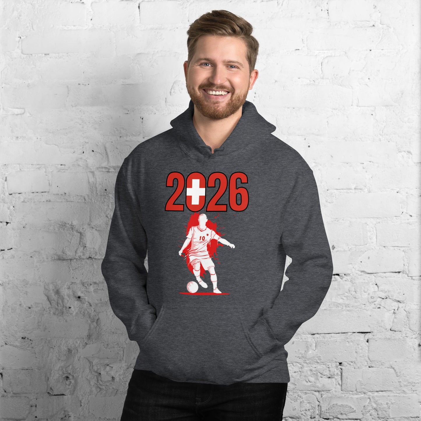 Switzerland World Cup 2026 Fitted Hoodie | Slick_Move_WH