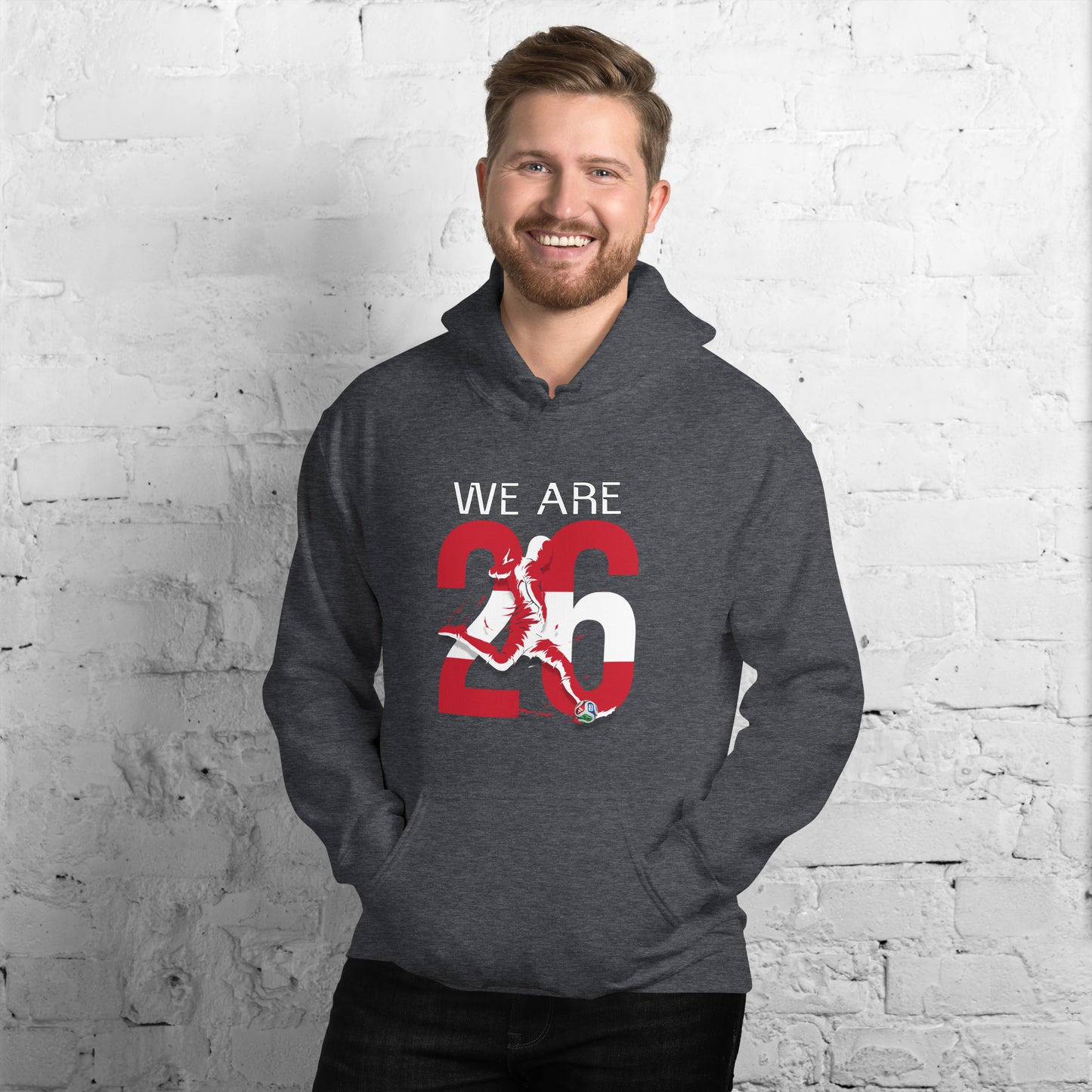 Austria World Cup 2026 Fitted Hoodie | We_Are_26