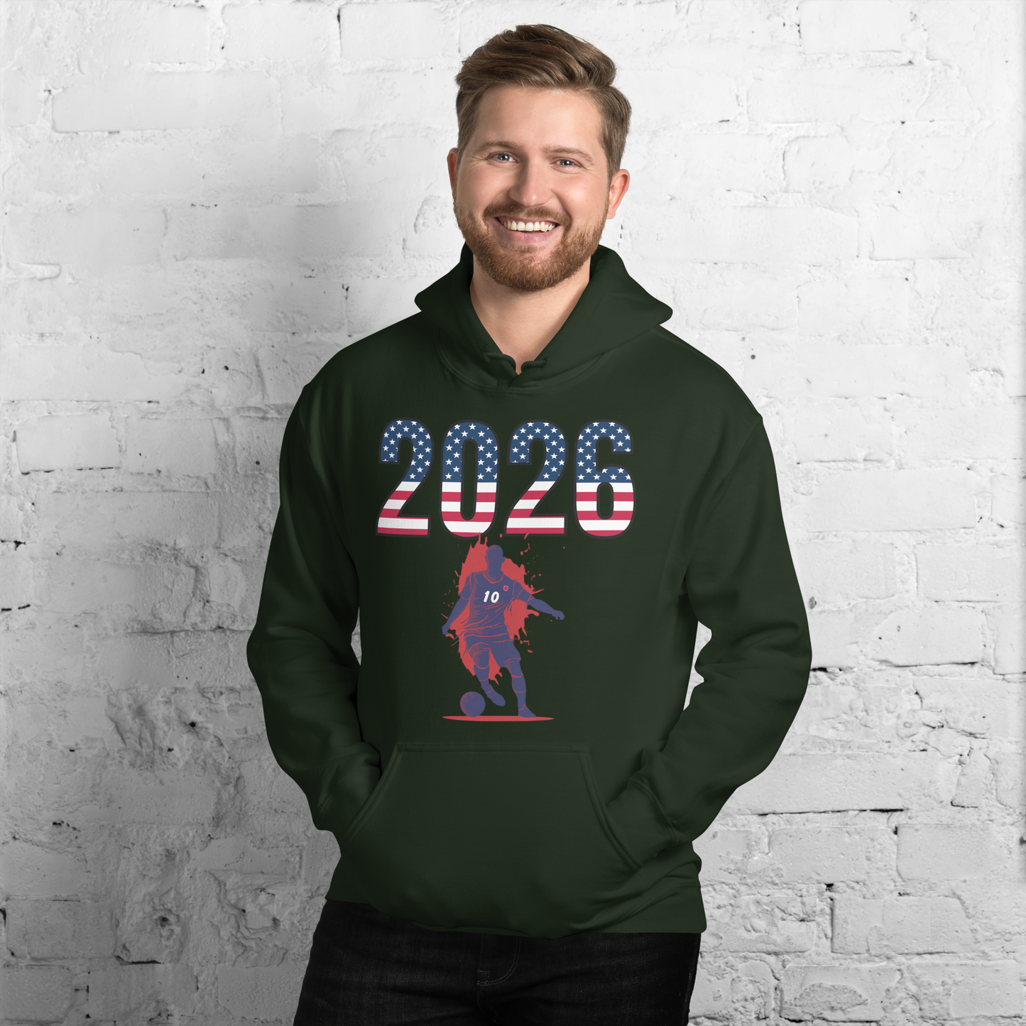 USA World Cup 2026 Fitted Hoodie | SlickMove_BL