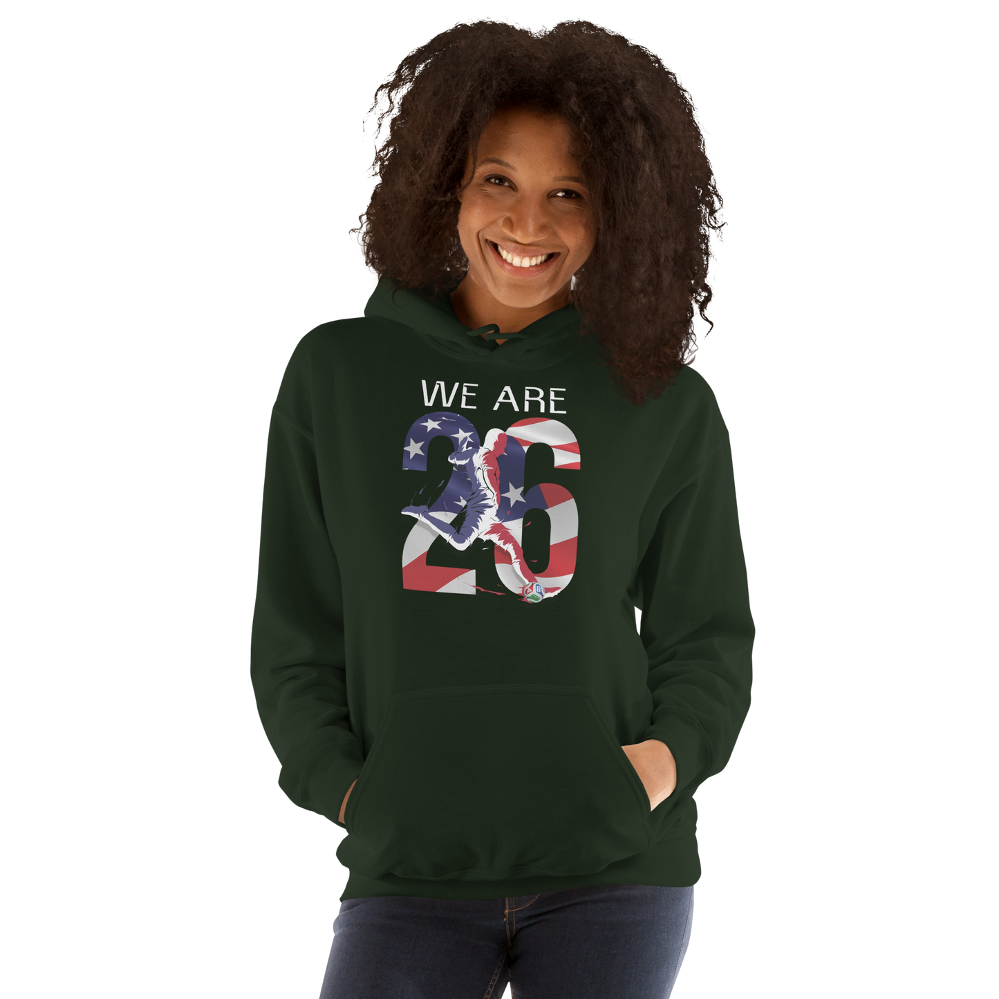 USA World Cup 2026 Fitted Hoodie | We_Are_26
