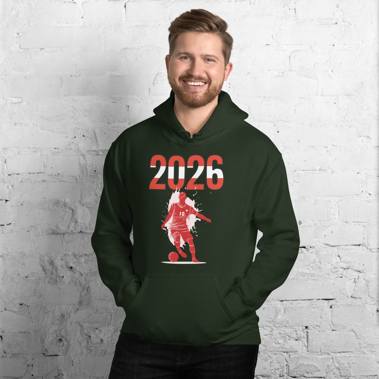 Austria World Cup 2026 Fitted Hoodie | Slick_Move